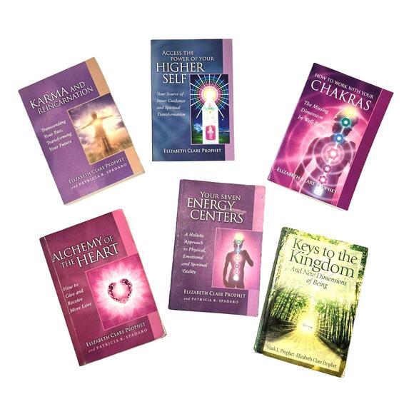 Set/6 Elizabeth Clare Prophet Spirituality Chakras Reincarnation Karma Books - Picture 1 of 3